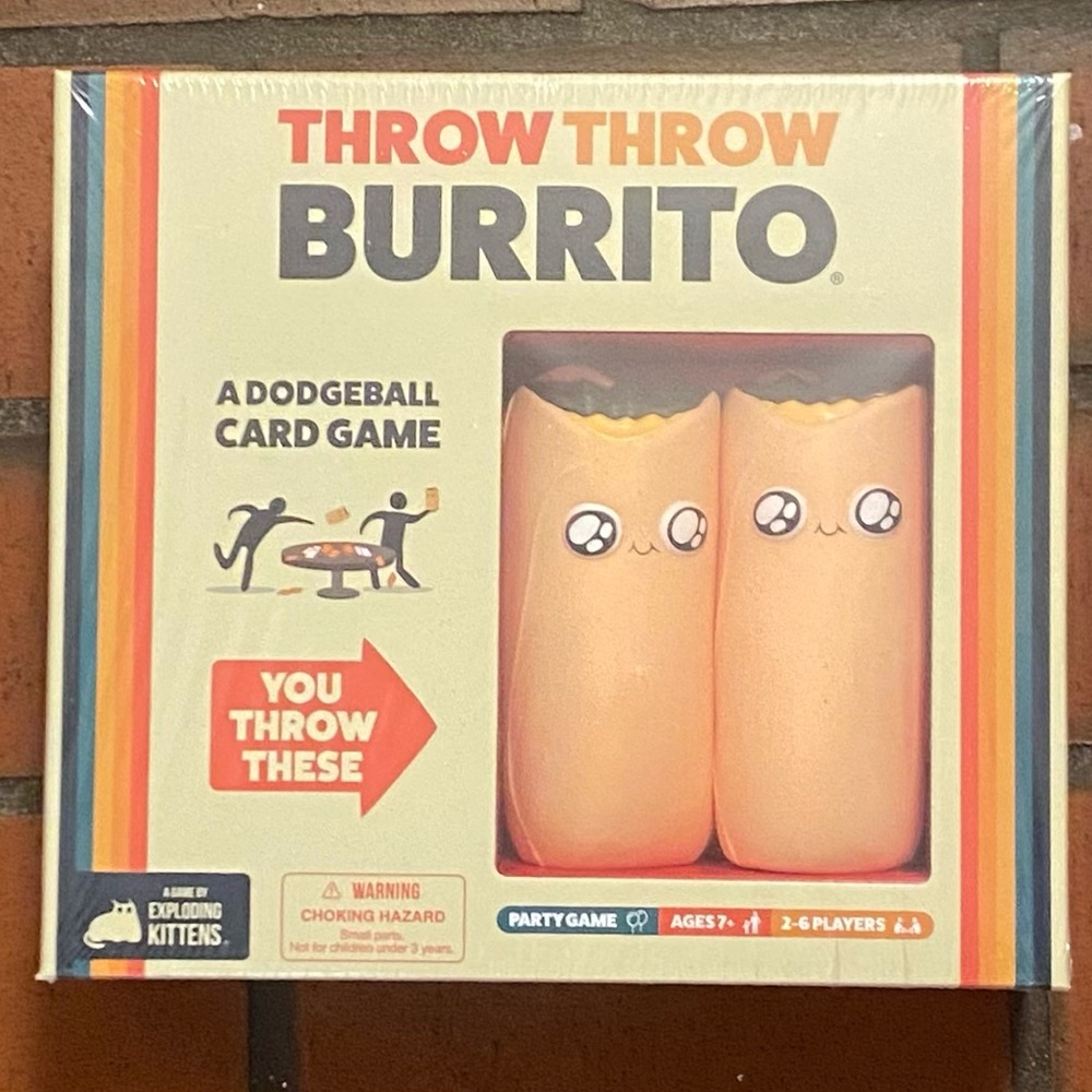 NWT “Throw Throw Burrito” Game - Never opened - Shrink-wrap still on
